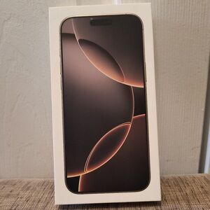 Apple iPhone 16 Pro 128GB Desert Titanium- EMPTY BOX Only!